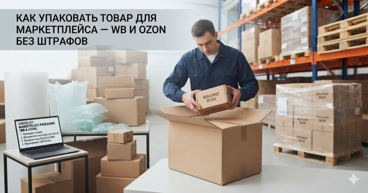 Как упаковать товар для маркетплейса — WB и Ozon без штрафов