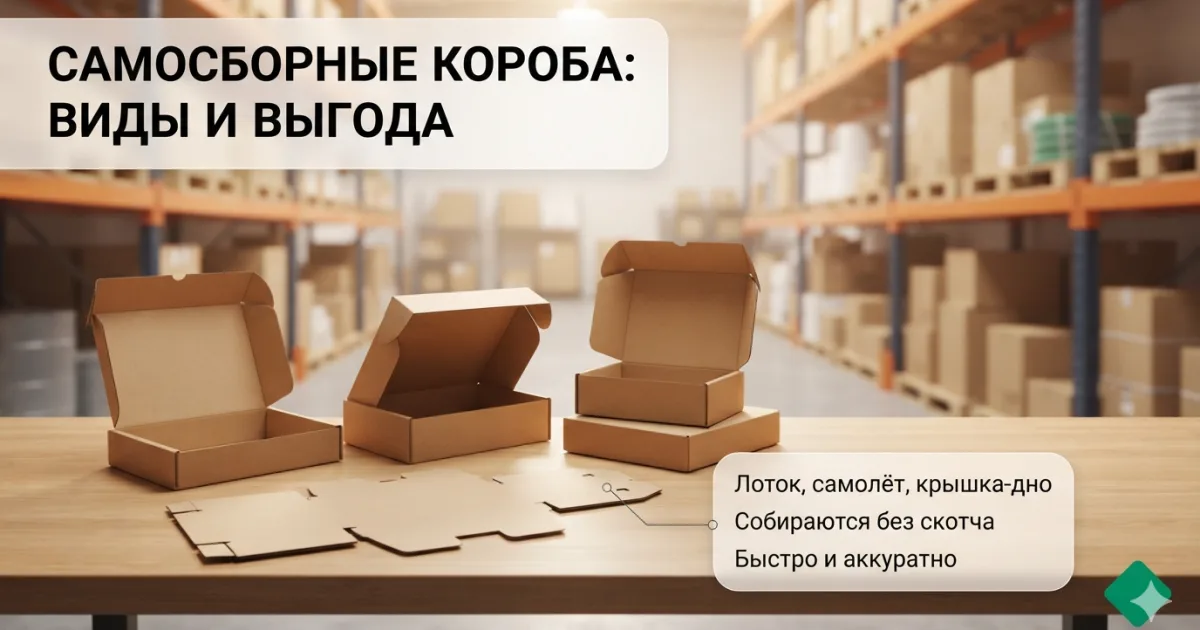 Самосборные короба: виды, когда выгоднее обычных под скотч