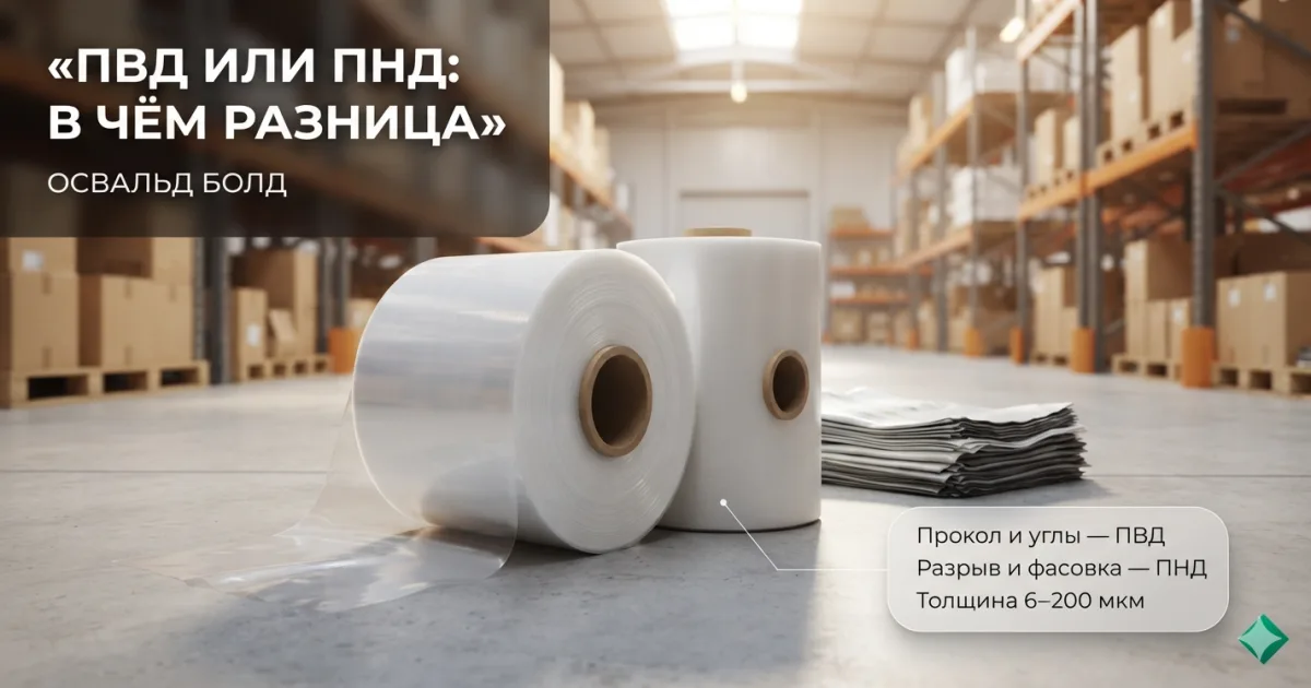 Плёнка ПВД и ПНД — чем отличаются и что брать под задачу