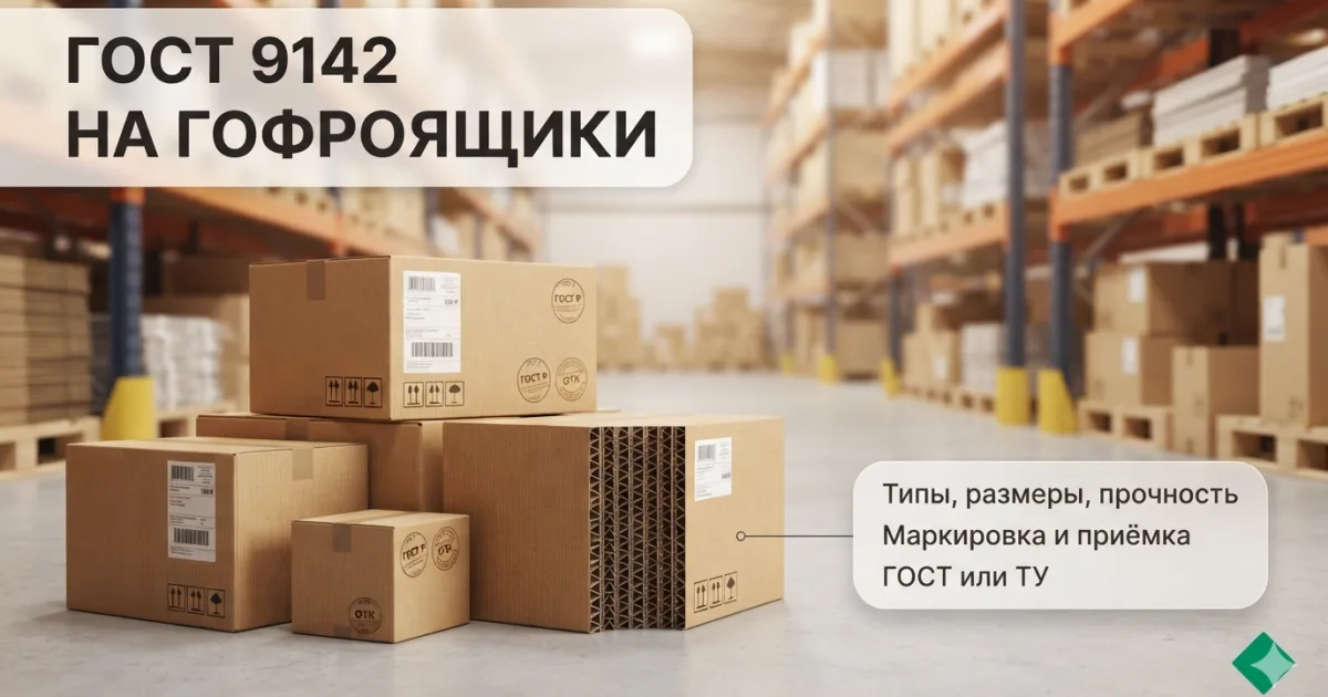 ГОСТ 9142 на ящики из гофрокартона: что нормирует и когда требовать