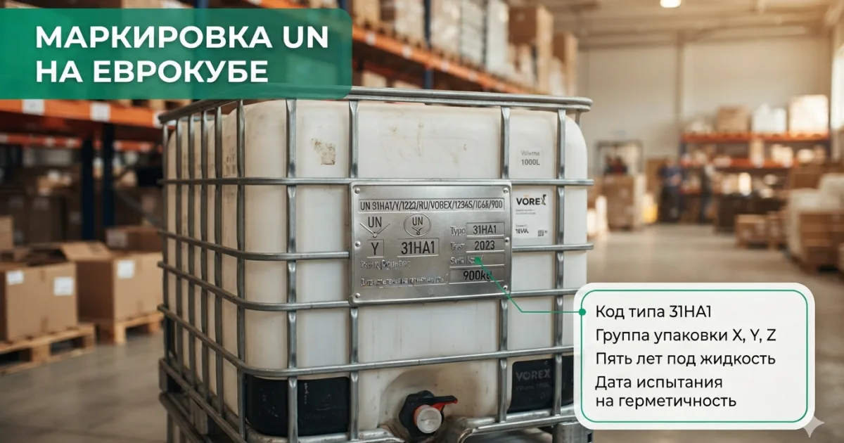 Маркировка UN на еврокубе: что нужно для перевозки опасных грузов