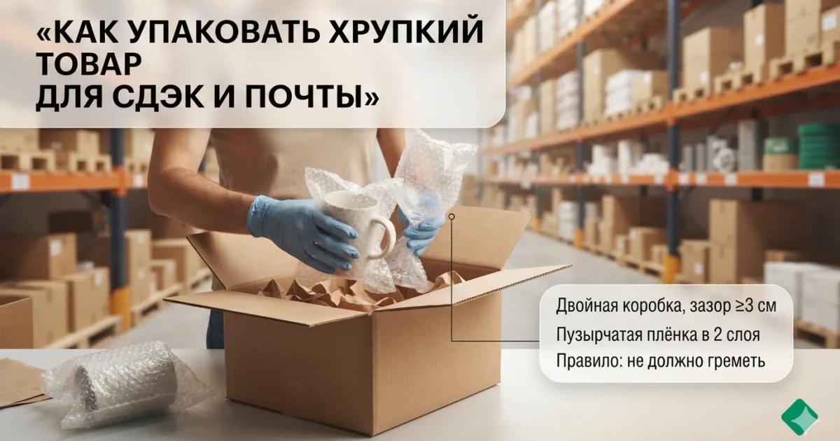 Как упаковать хрупкий товар для СДЭК и Почты России