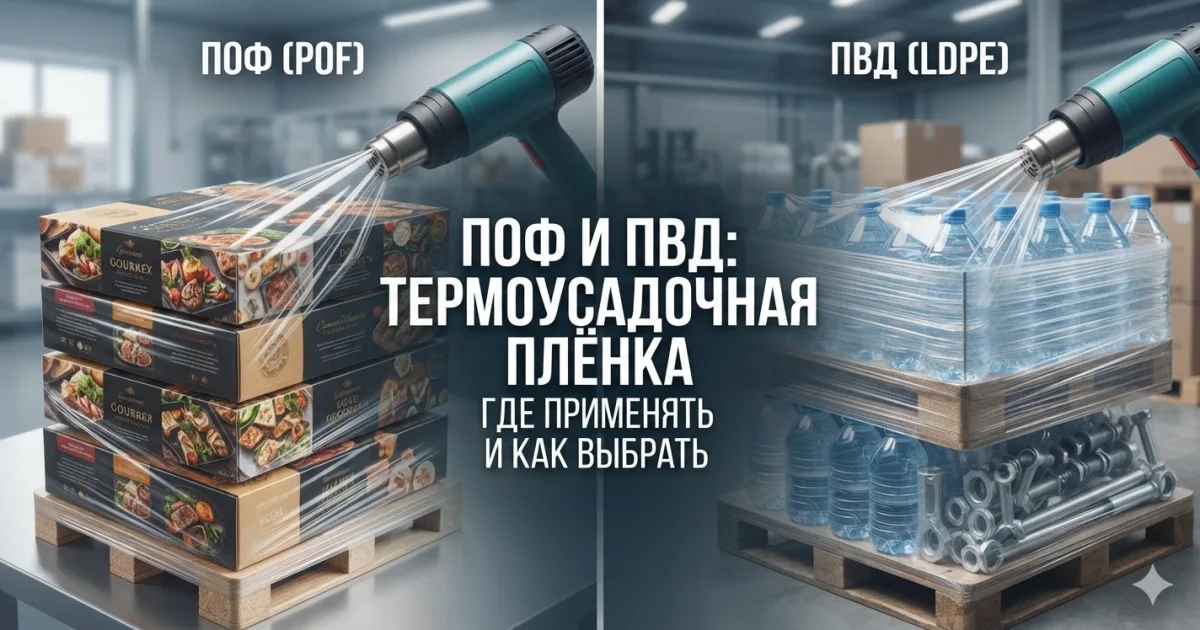 Термоусадочная плёнка ПОФ и ПВД — где применять и как выбрать