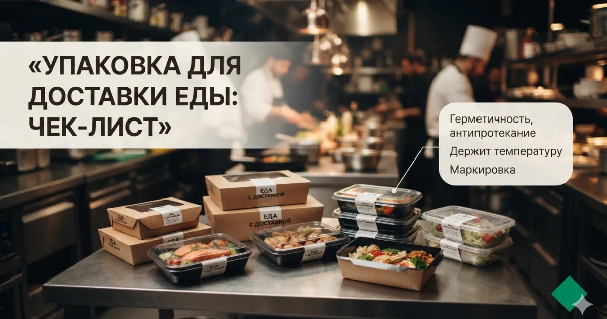 Упаковка для доставки еды: чек-лист запуска дарк-китчена